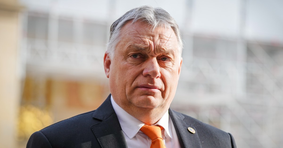 Hungarian leader with close ties to Putin toes the line on the war ahead of election