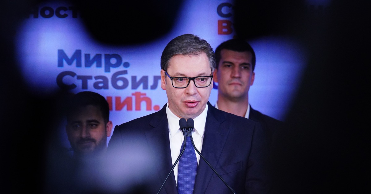 Le président populiste de droite de Serbie devrait être réélu