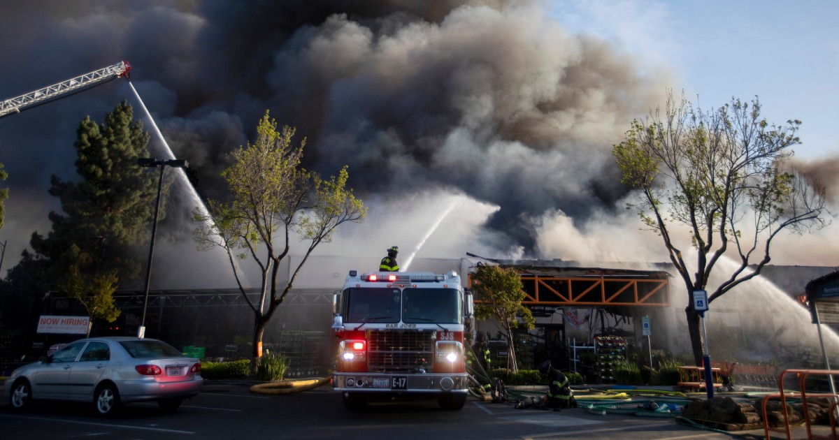 Man attacked in fire that consumes California Home Depot, leaving shoppers ‘run for their lives’