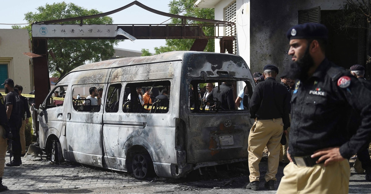 Suicide Blast In Southern Pakistan Kills 3 Chinese Nationals, Driver