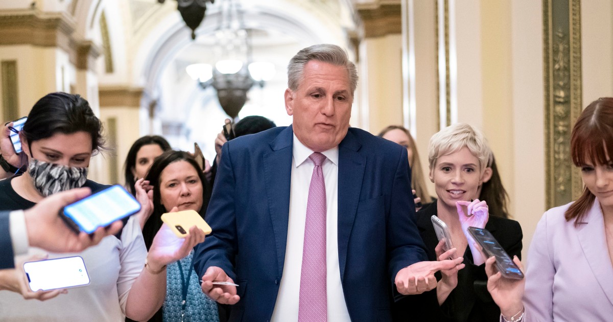 While creating a crisis, McCarthy says Dems are creating a crisis