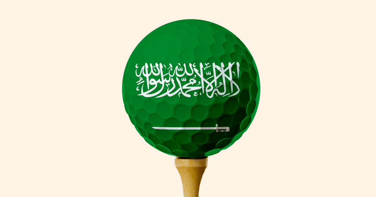 تهز حكومة المملكة العربية السعودية عالم الجولف المحترف