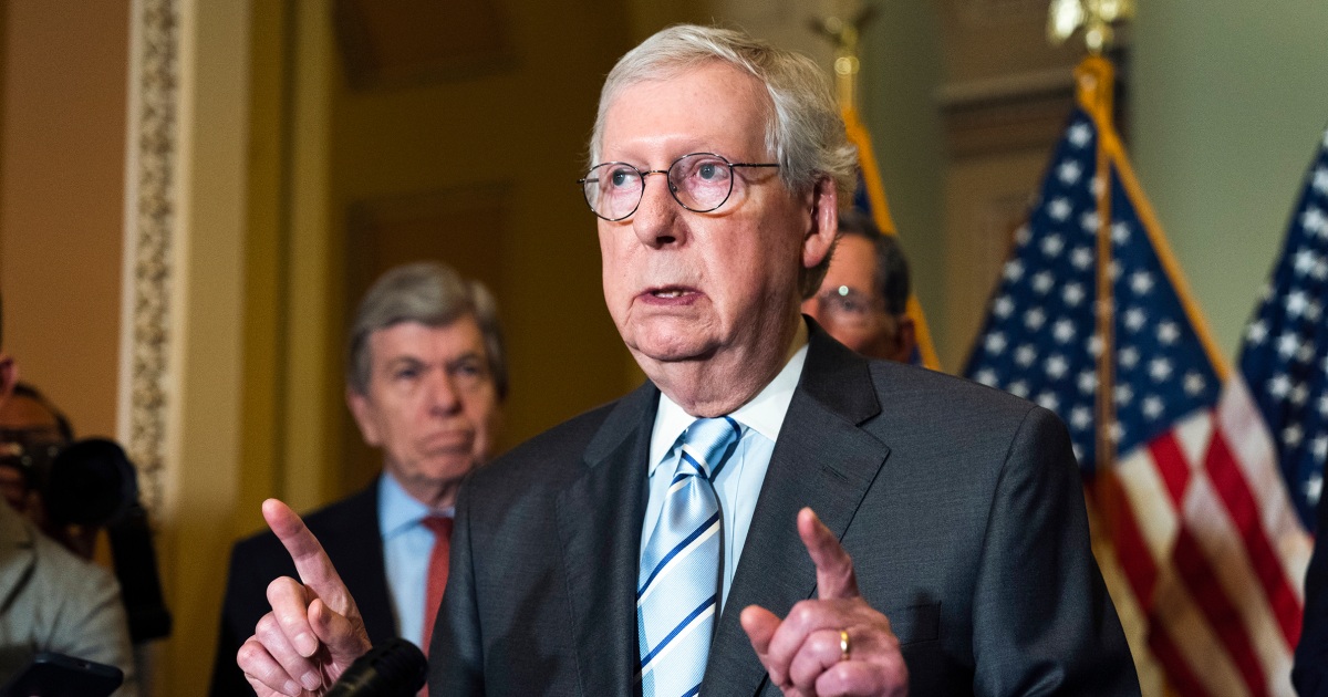 Mitch McConnell ratchets up effort to stop the Biden agenda