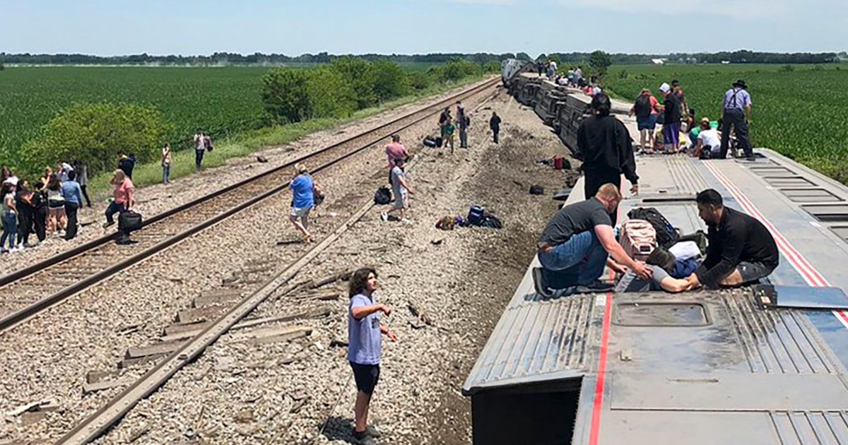 3 useless after Amtrak practice strikes dump truck and derails in Missouri
