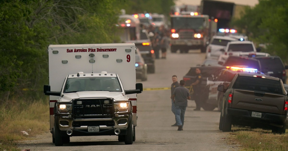Dozens of migrants discovered lifeless in truck in San Antonio, officers say