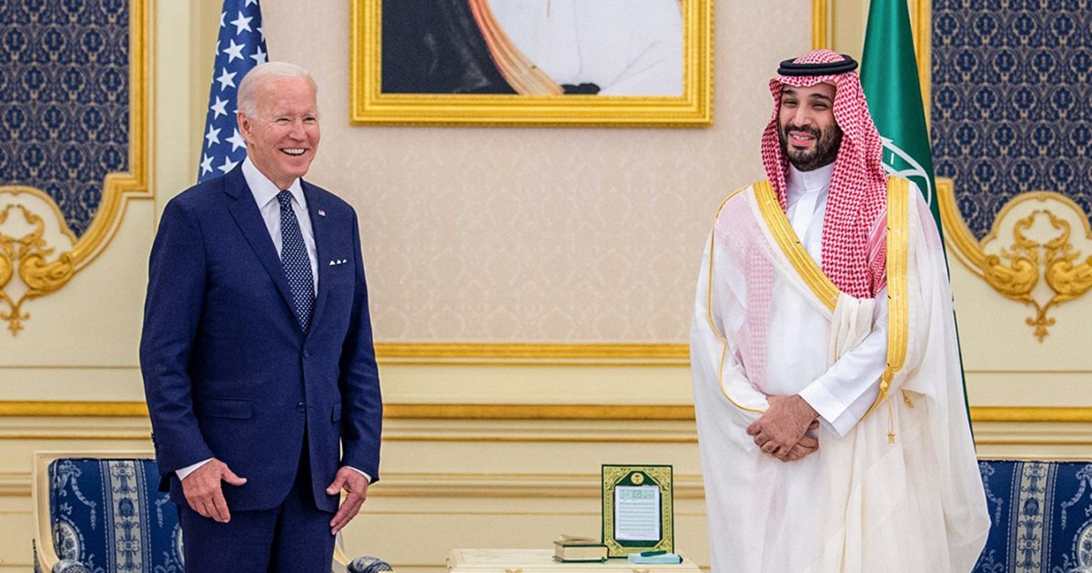 Joe Biden visits Saudi Arabia in bow to actuality