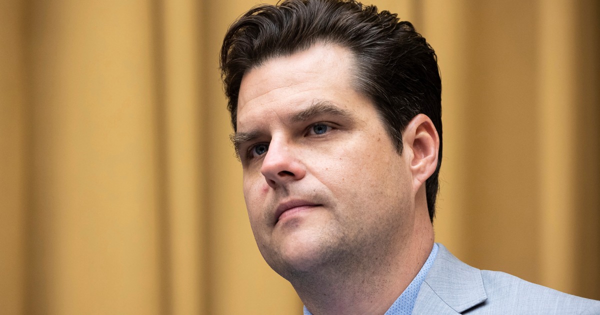 Man who phoned in threat to Rep. Matt Gaetz is sentenced to home ...