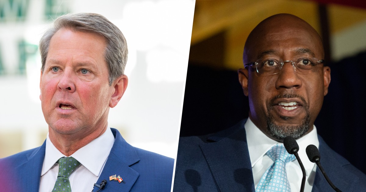 The trend is clear: New polls show Kemp and Warnock leading, splitting ...