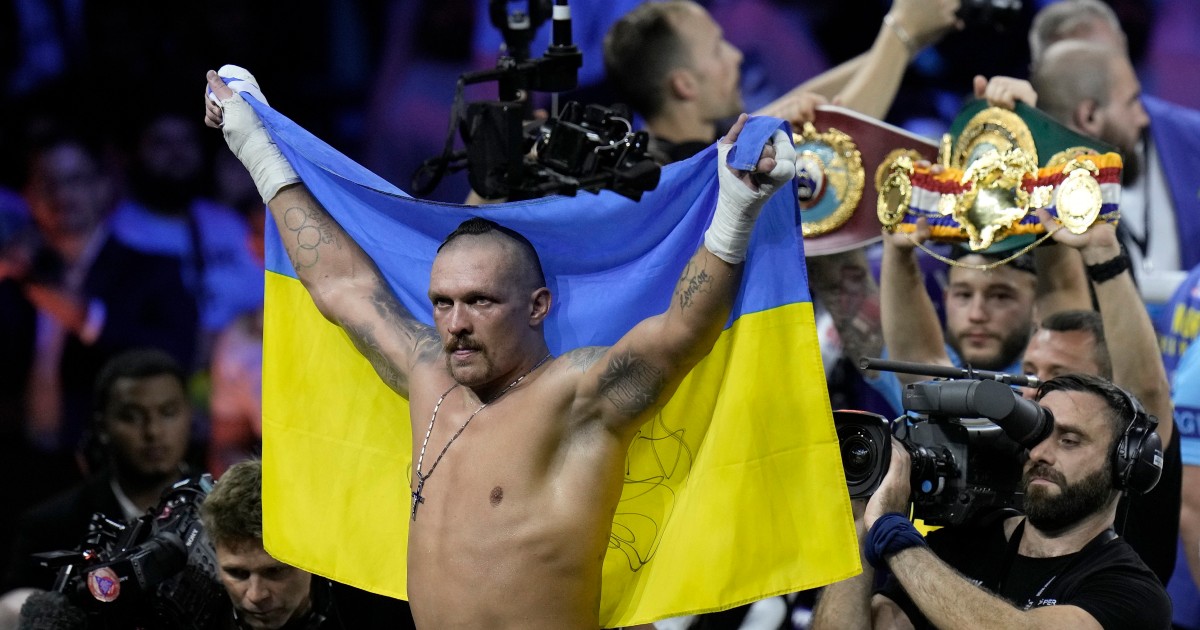 Ukraine's Oleksandr Usyk beats Anthony Joshua in boxing 