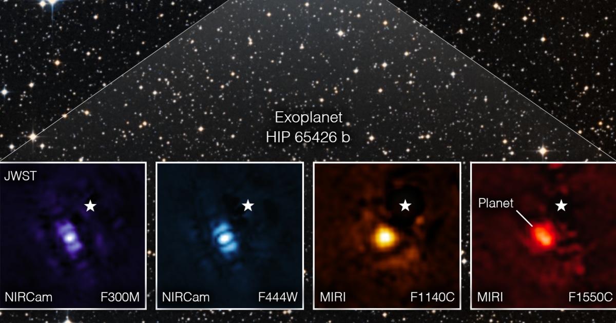 El telescopio James Webb de la NASA toma su primera imagen de un exoplaneta