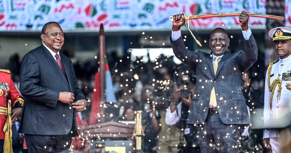 William Ruto sworn in as Kenya’s president after close vote