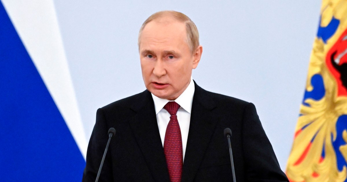 Putin sáp nhập các thành phố Donetsk, Luhansk, Kherson và Zaporizhia