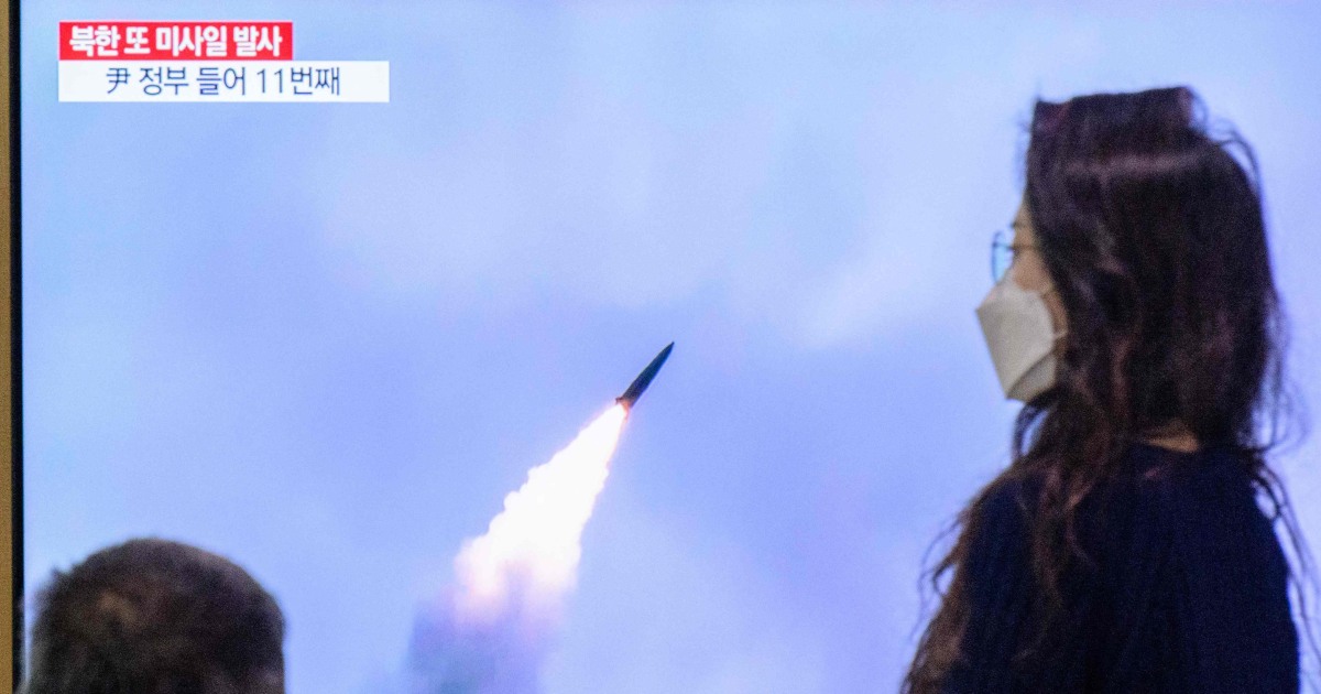 North Korea launches missiles toward sea in seventh of recent launches