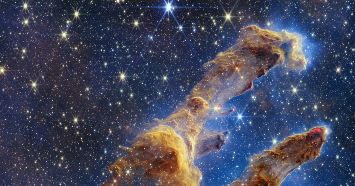 El Telescopio Webb de la NASA captura una nueva vista de la famosa región de formación estelar Pillars of Creation