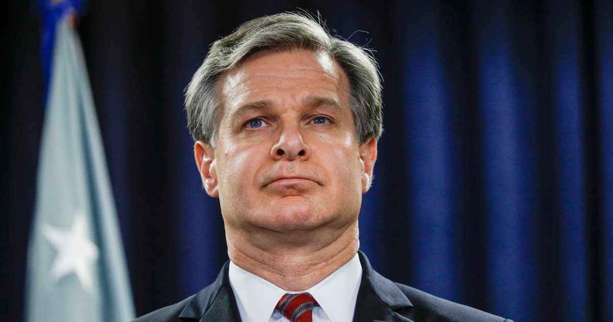 Congressman adds FBI’s Wray to possible post-election impeachment list