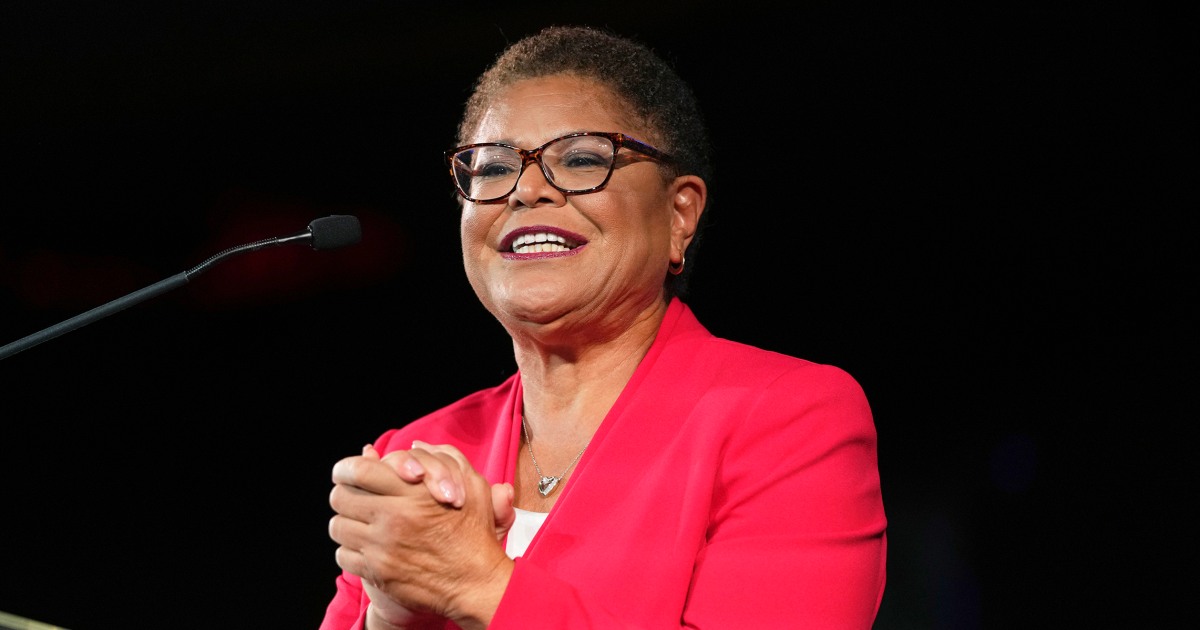 Rep. Karen Bass becomes first woman elected mayor of Los Angeles