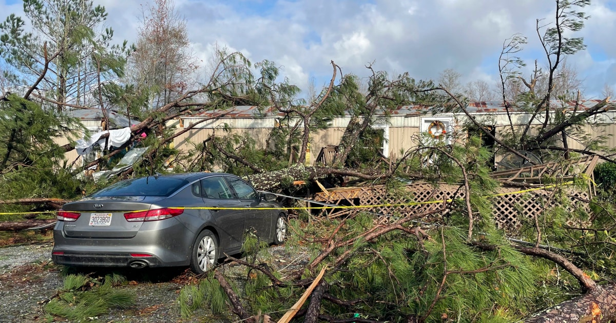 2 dead after tornadoes, storms rip across South, leave thousands ...