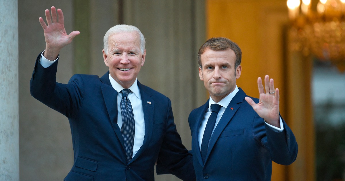 Biden recibirá al presidente francés Macron en su primera cena de Estado
