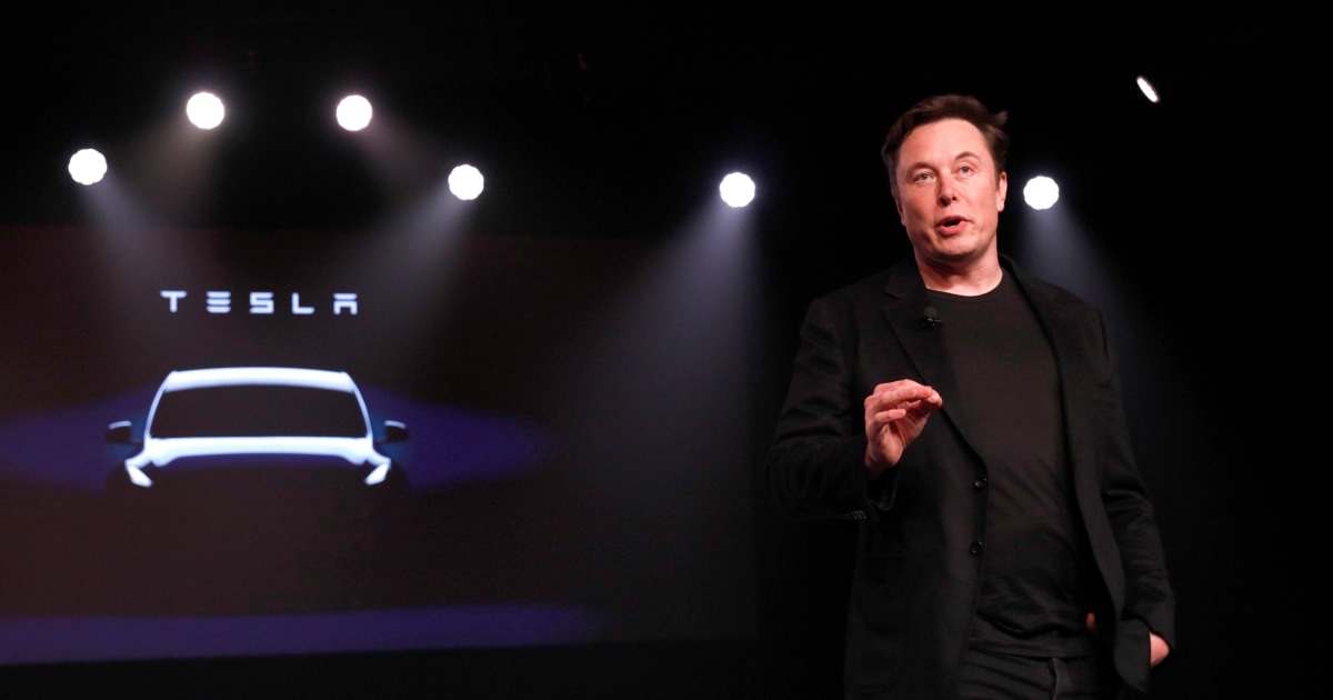 Elon Musk tries to explain why Tesla shares are tanking