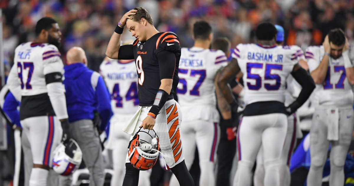 NFL says no decision made yet on possible resumption of Bills-Bengals game after Damar Hamlin collapse
