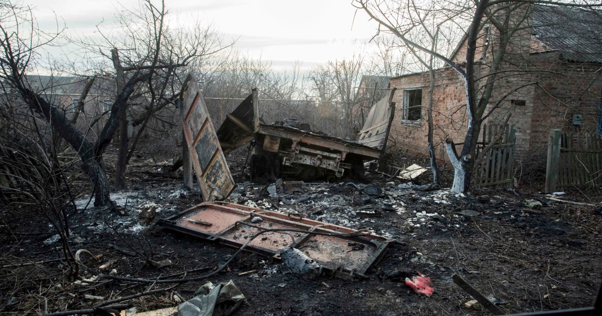 Satellite images show destruction from fighting in Ukraine’s east