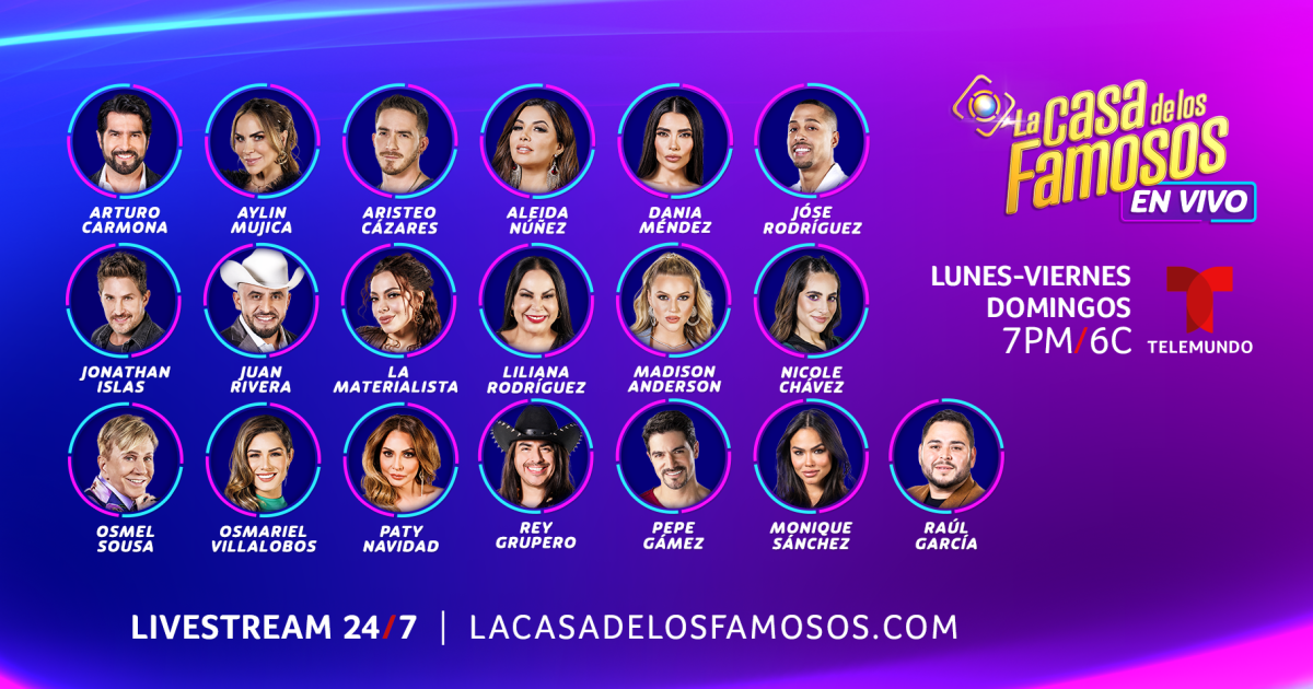 La Casa De Los Famosos 2024 Participantes Telemundo Noticias - Vanni ...