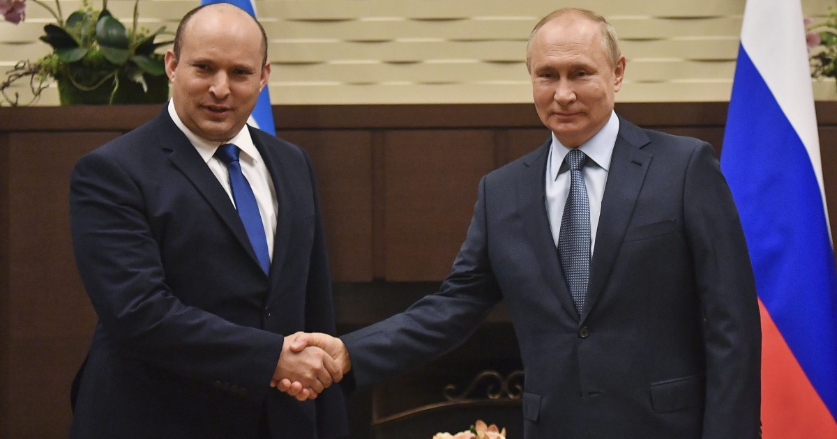 Putin promised not to kill Zelenskyy, former Israeli prime minister says