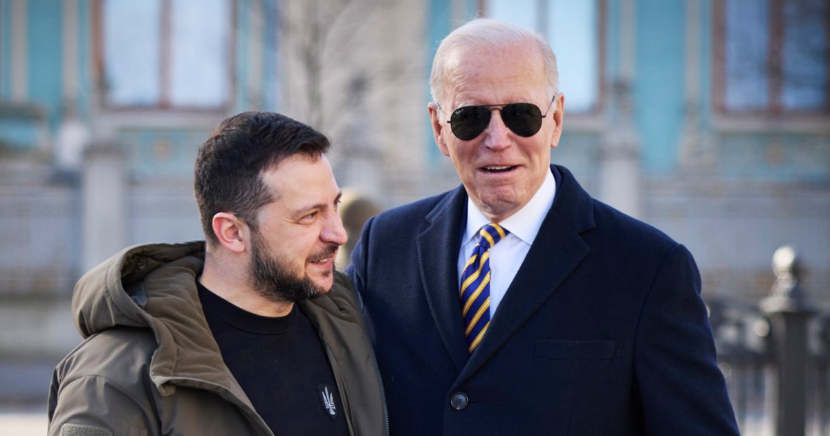 Surprise and joy in Kyiv at mystery guest Biden’s timely visit