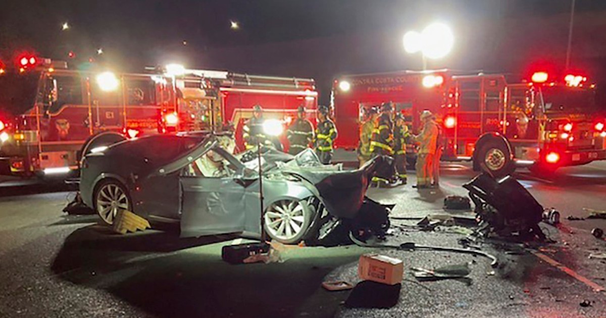 Tesla driver killed after plowing into firetruck on Northern California freeway