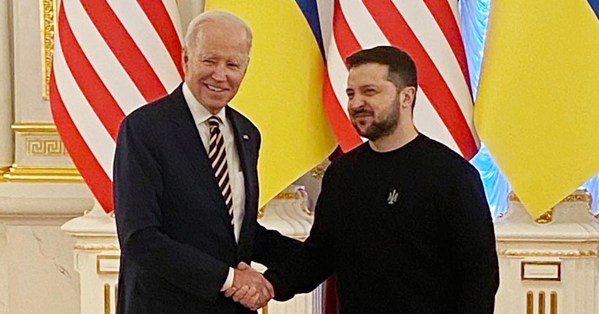 Biden makes surprise visit to Ukraine nearly one year after Russia’s invasion