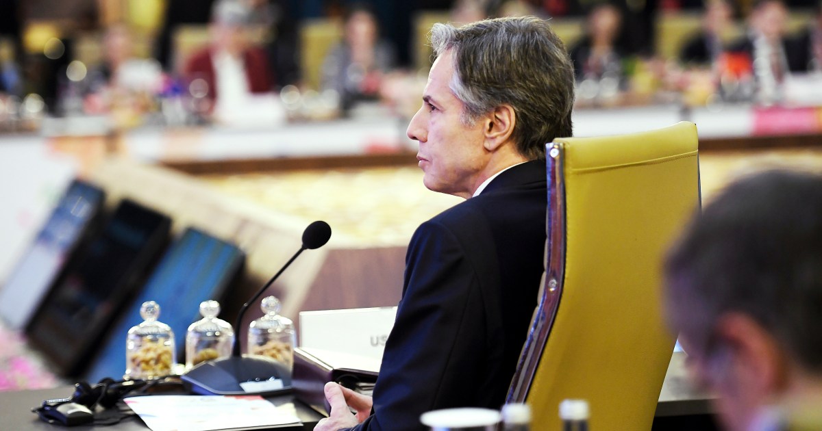 Blinken y Lavrov se reúnen al margen del G-20 en su primera reunión desde el inicio de la guerra en Ucrania