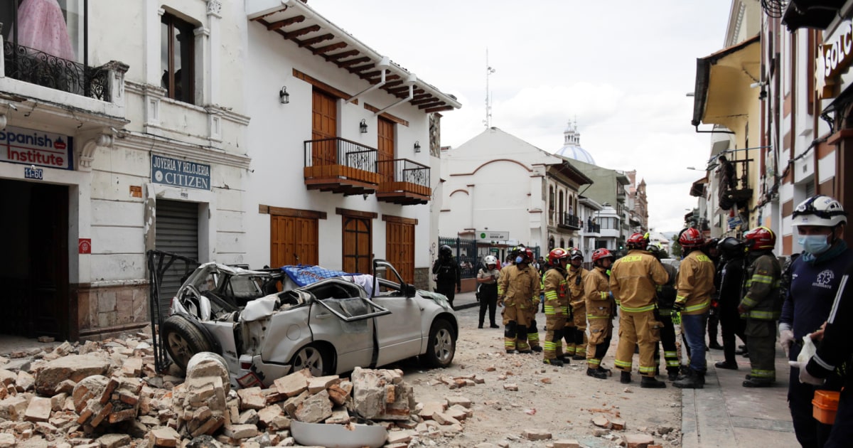Earthquake in Ecuador kills at least 12, causes wide damage