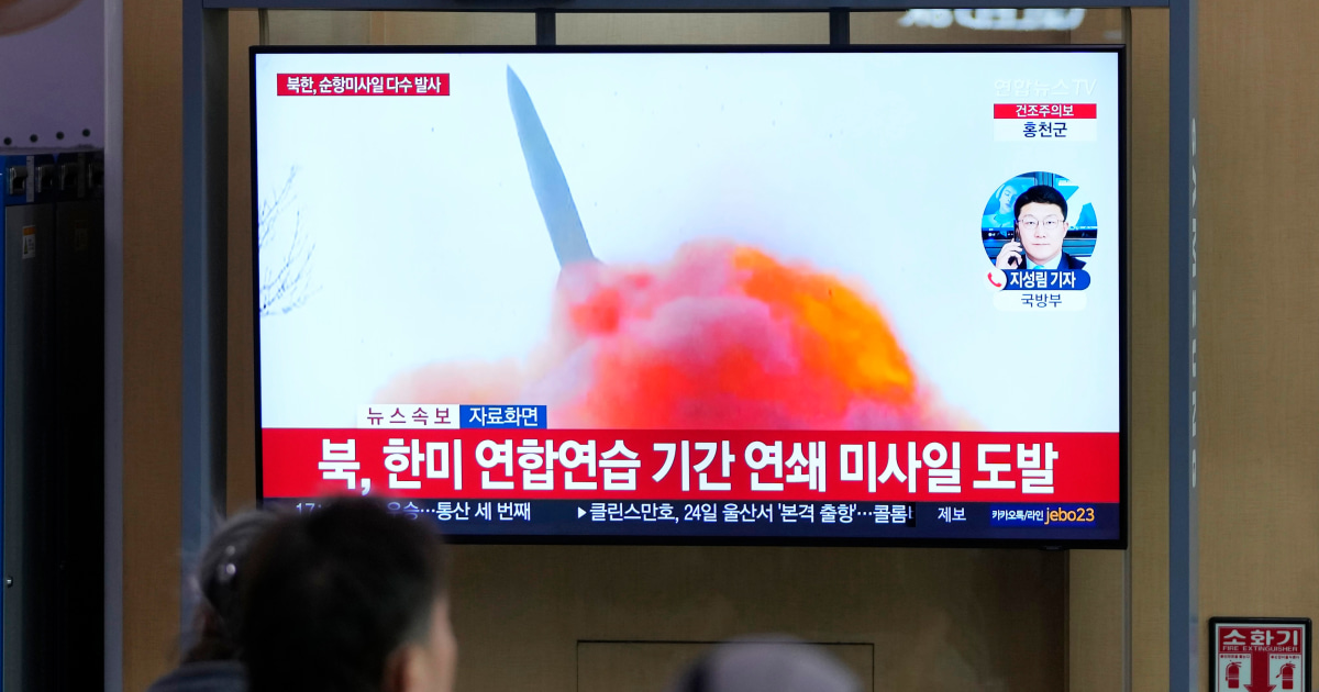 North Korea launches cruise missiles, US, South Korea conduct drills