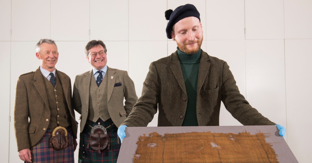 El tartán ‘más antiguo’ de Escocia descubierto en la ciénaga de las Tierras Altas