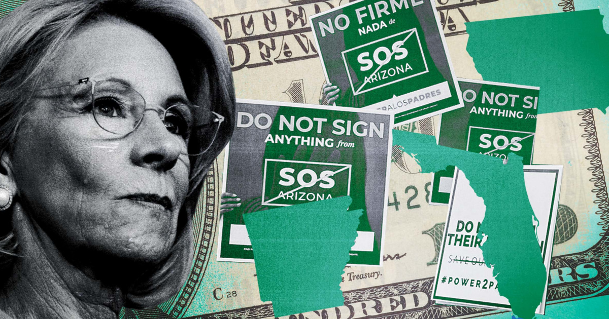 Betsy DeVos put millions behind candidates with a goal: Public money for private schools