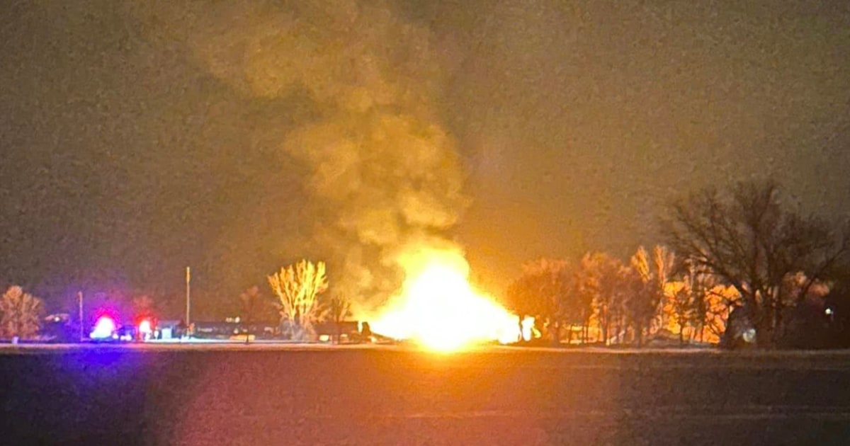 Photo of Train carrying ethanol derails and catches on fire sparking evacuation for residents in Minnesota city