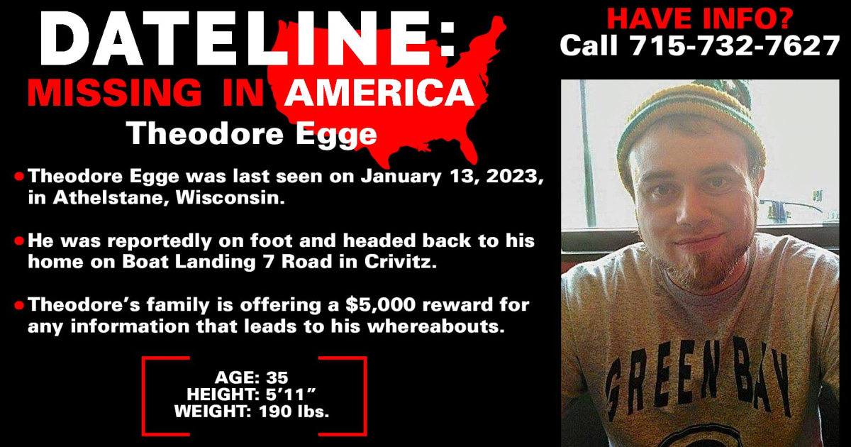 Sister pushing for answers in January 2023 disappearance of Wisconsin man Theodore Egge