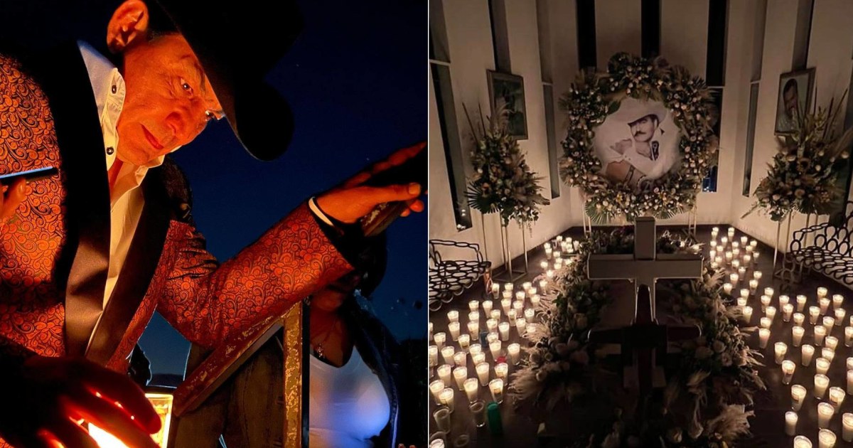 José Manuel Figueroa llevó serenata a la tumba de Joan Sebastian