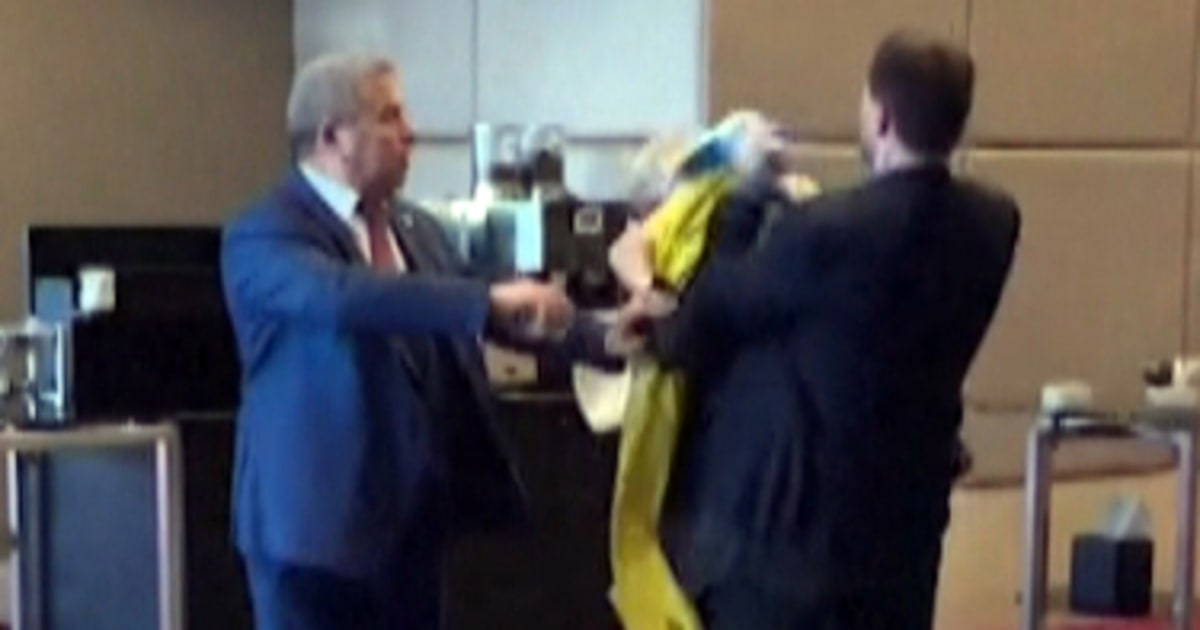 Ukrainian delegate punches Russian in scuffle at Black Sea summit