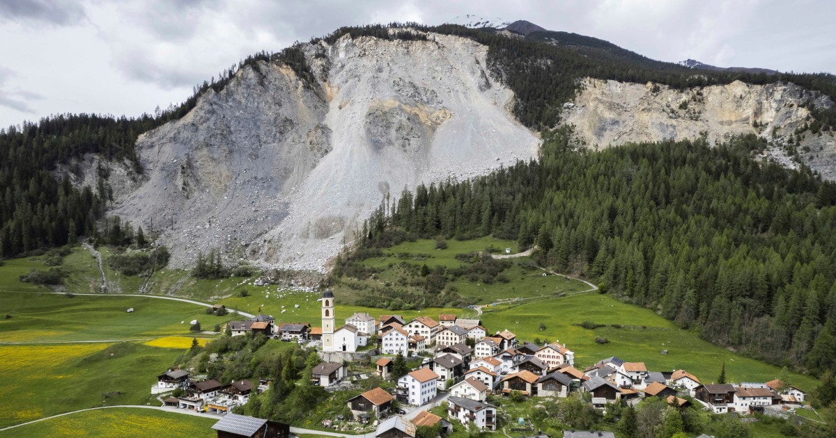 Le village suisse de Brienz évacué en raison des craintes d’éboulement de montagne