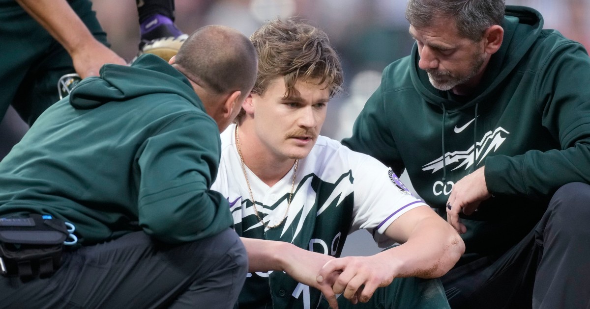 Colorado Rockies pitcher Ryan Feltner suffered a skull fracture after