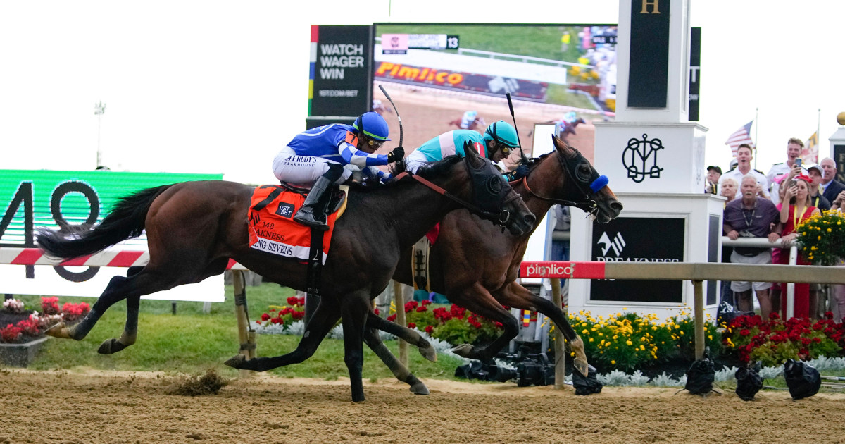 #National Treasure gallops to victory in the 148th Preakness Stakes