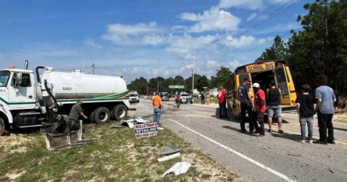 South Carolina school bus crash sends 18 people including several