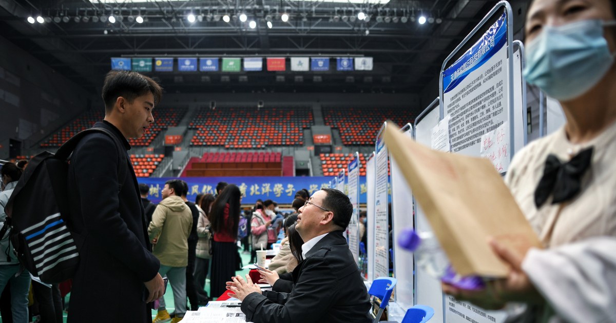 China’s youth unemployment hits a record high, deepening its economic scars