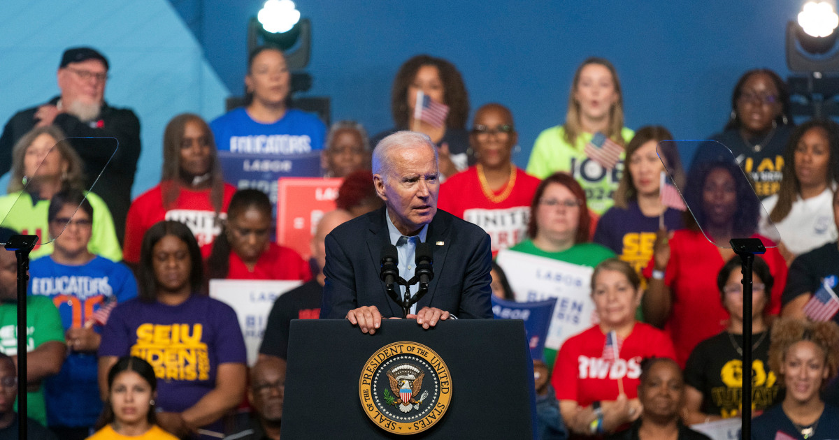 En medio de un comienzo lento, Biden inicia la campaña electoral de 2024 con un guiño al apoyo laborista