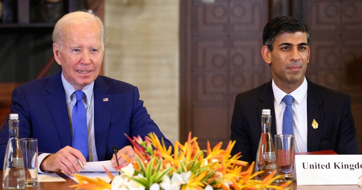 Biden and Sunak to focus on Ukraine and economic security in British PM’s first White House visit
