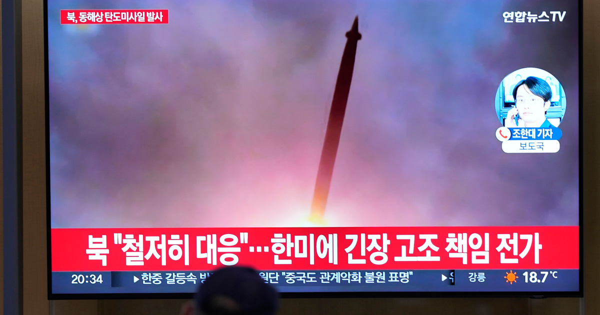 North Korea Launches 2 Ballistic Missiles Toward Sea In Protest Of U.S ...