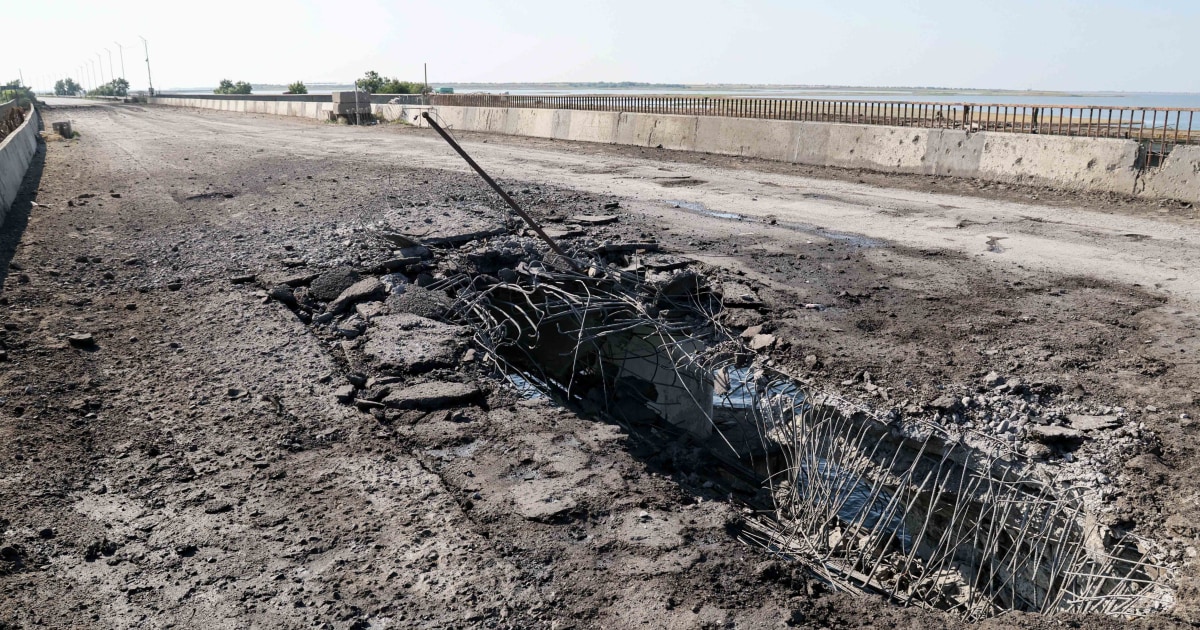 Ukraine strikes key bridge to Crimea used by Russian military