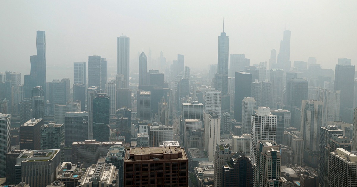 Chicago’s air quality ranks among worst in the world because of Canada wildfires