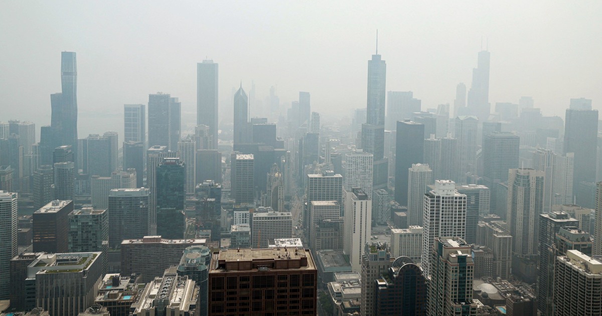 Poor air quality live updates: Chicago and Detroit smothered by Canadian wildfire smoke